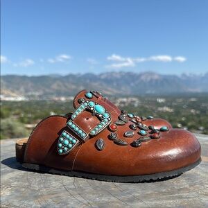 Jo Ghost Stagecoach studded mules. New with tags.
